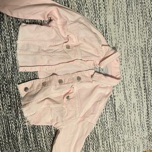 Cute vintage pink jean jacket